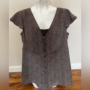 Emma James Brown Polka Dot Blouse